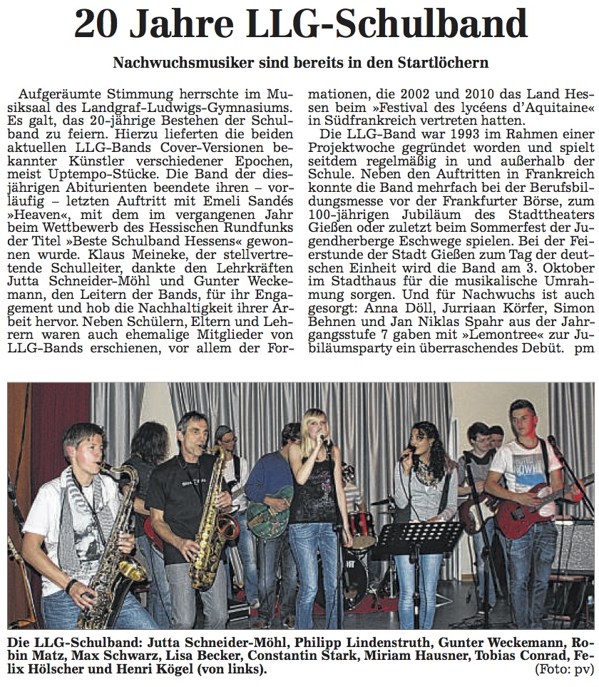 20 Jahre LLG-Band GAZ