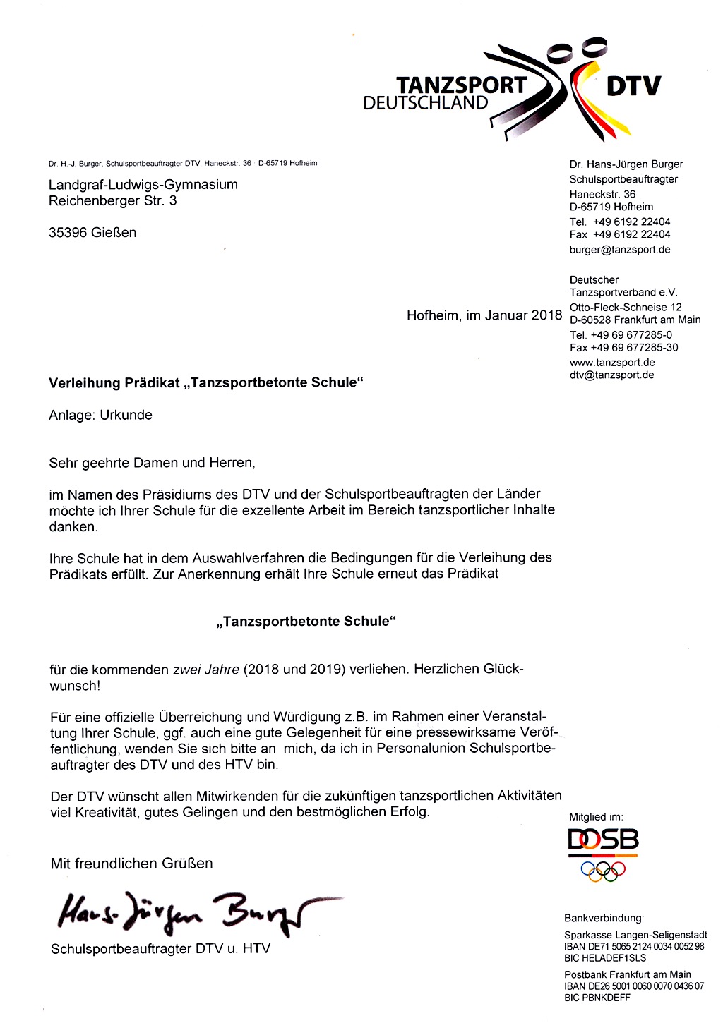 Tanzbetonte Schule
