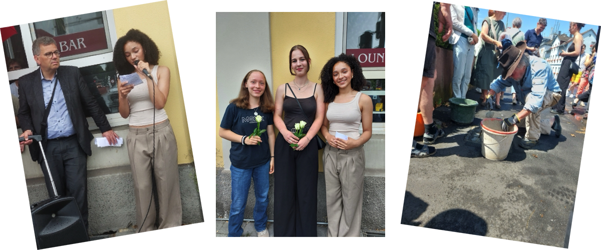 Stolpersteinverlegung mit LLG - Beteiligung